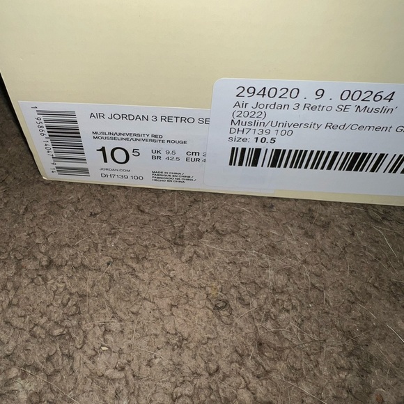 Jordan 3 muslin - Picture 2 of 7